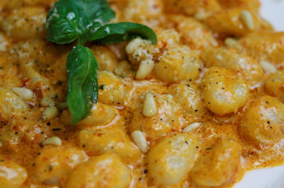 Creamy Red Pesto Potato Gnocchi