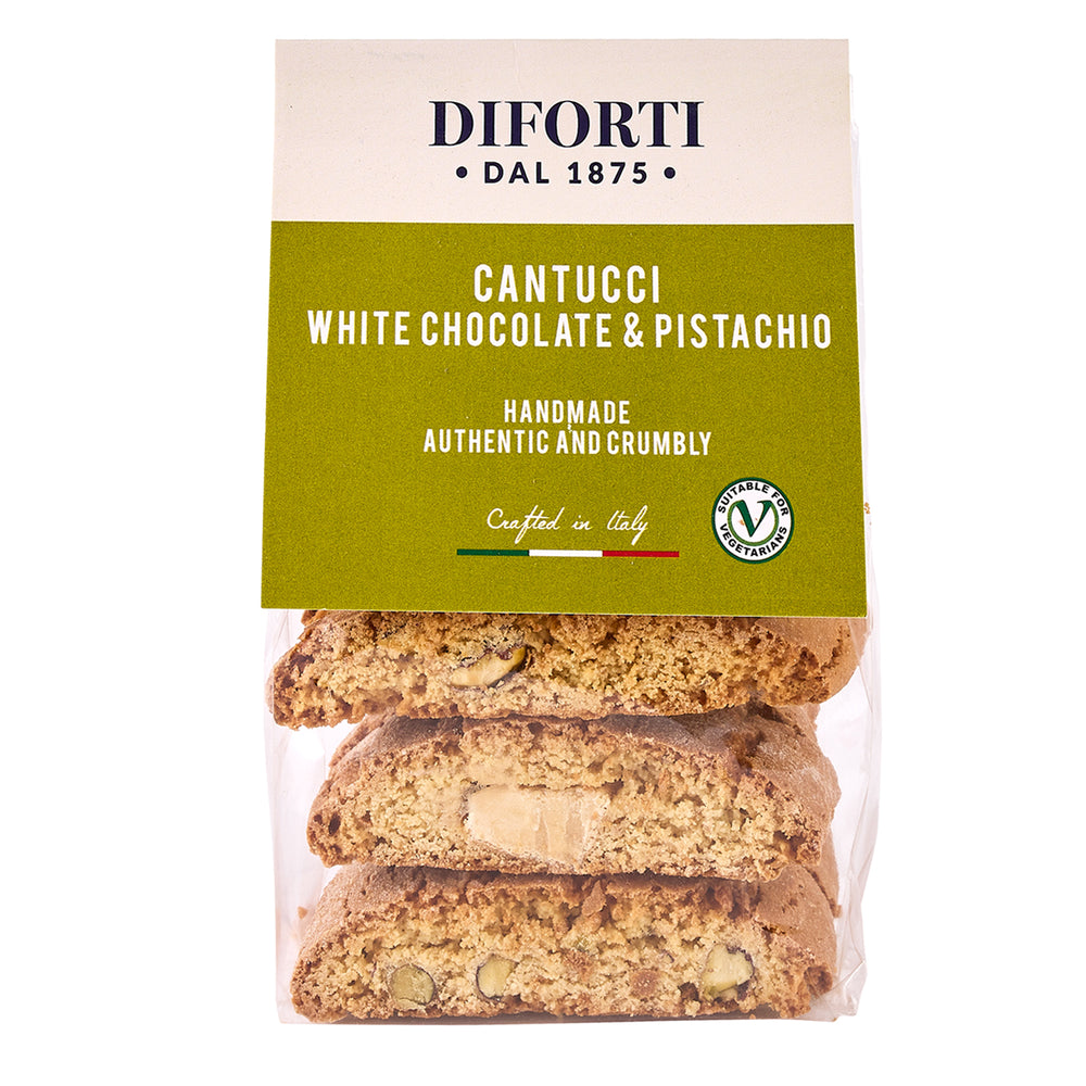 CANTUCCI WHITE CHOCOLATE & PISTACHIO 200G