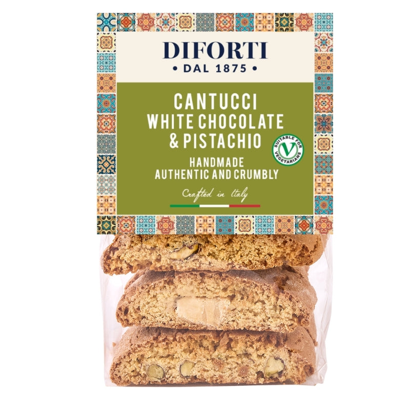 CANTUCCI WHITE CHOCOLATE & PISTACHIO 200G