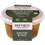 GREEN OLIVES STUFFED WITH PIRI PIRI 180G