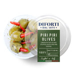 GREEN OLIVES STUFFED WITH PIRI PIRI 180G