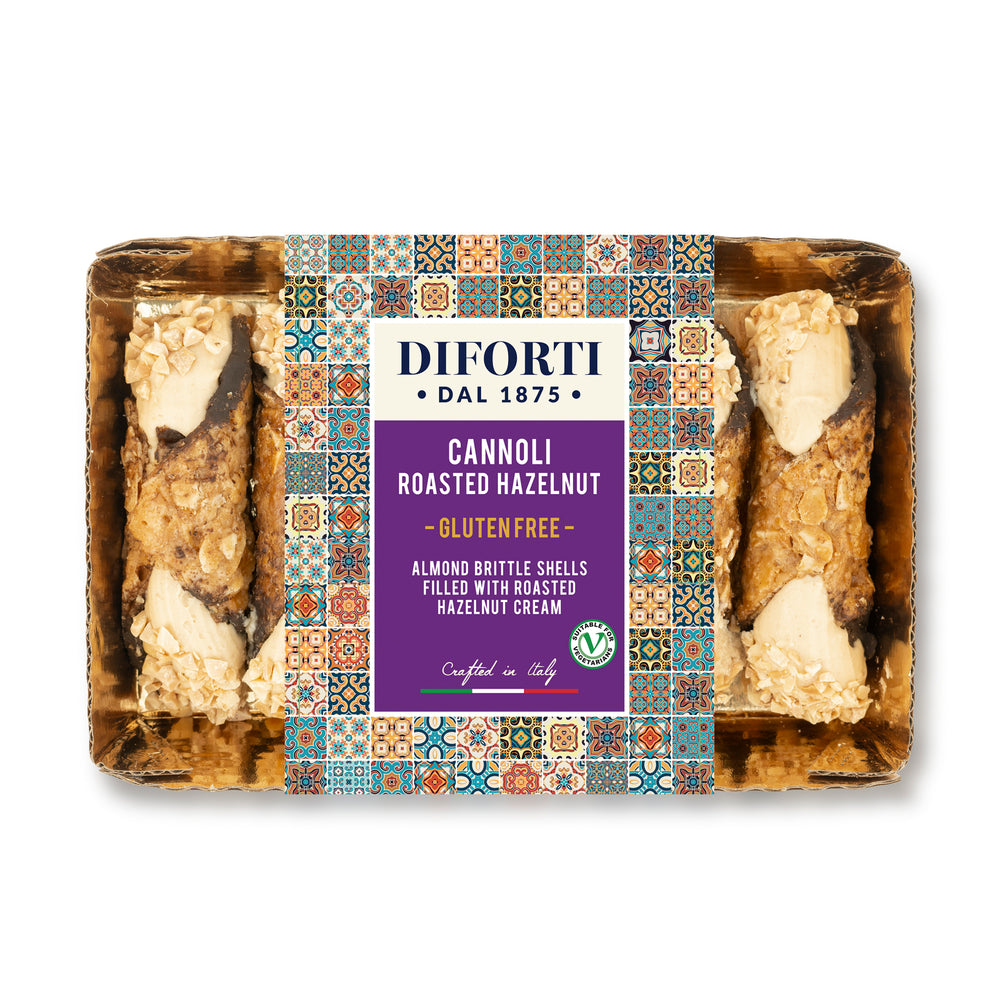 RETAIL GLUTEN FREE CANNOLI ROASTED HAZELNUT 200g