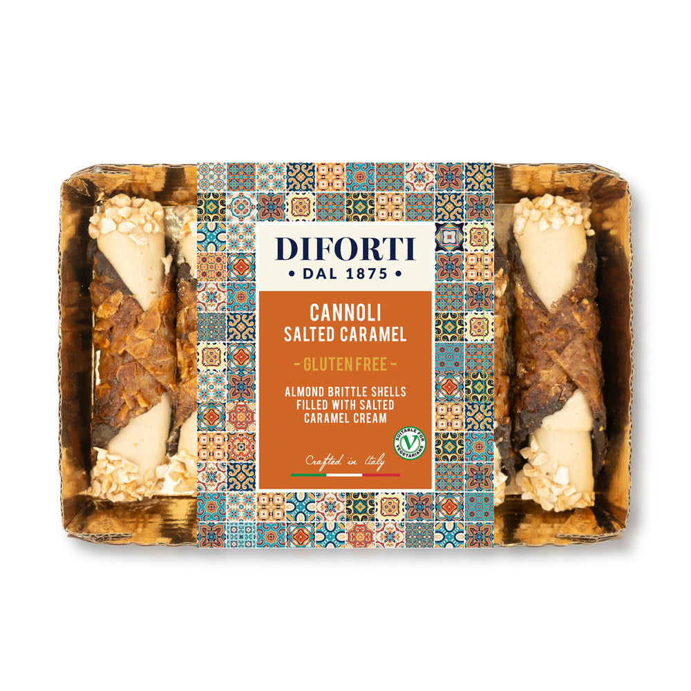 RETAIL GLUTEN FREE CANNOLI SALTED CARAMEL 200g