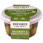 ROSEMARY & GARLIC MIXED PITTED OLIVES 180G