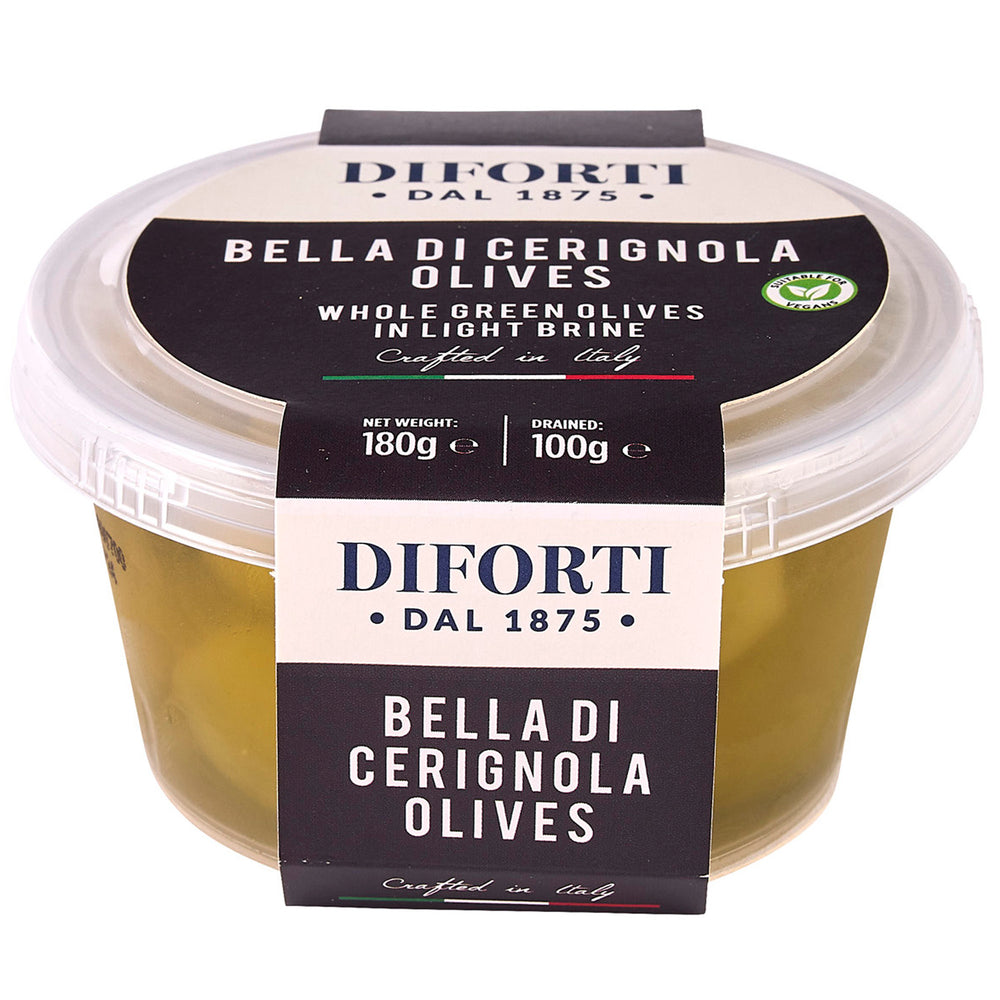 BELLA DI CERIGNOLA OLIVES 180G