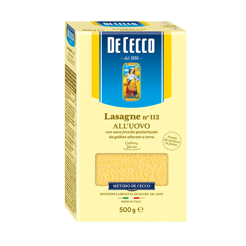 EGG LASAGNA DE CECCO 500G