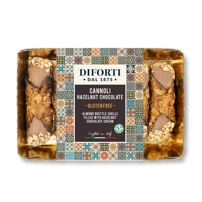 RETAIL GLUTEN FREE CANNOLI HAZELNUT CHOCOLATE 200g