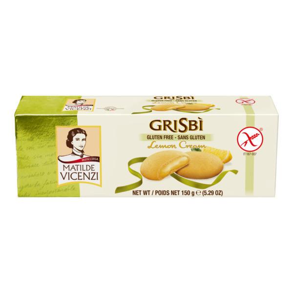 GLUTEN FREE GRISBI LEMON 150G