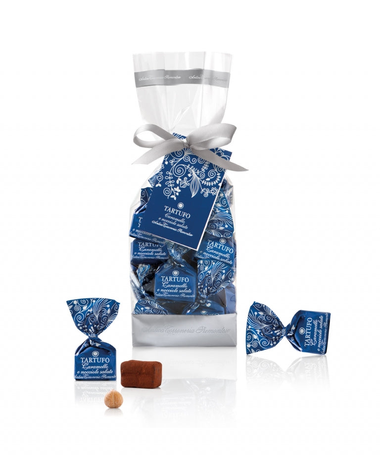 SALTED CARAMEL & HAZELNUT CHOCOLATE TRUFFLES 200G